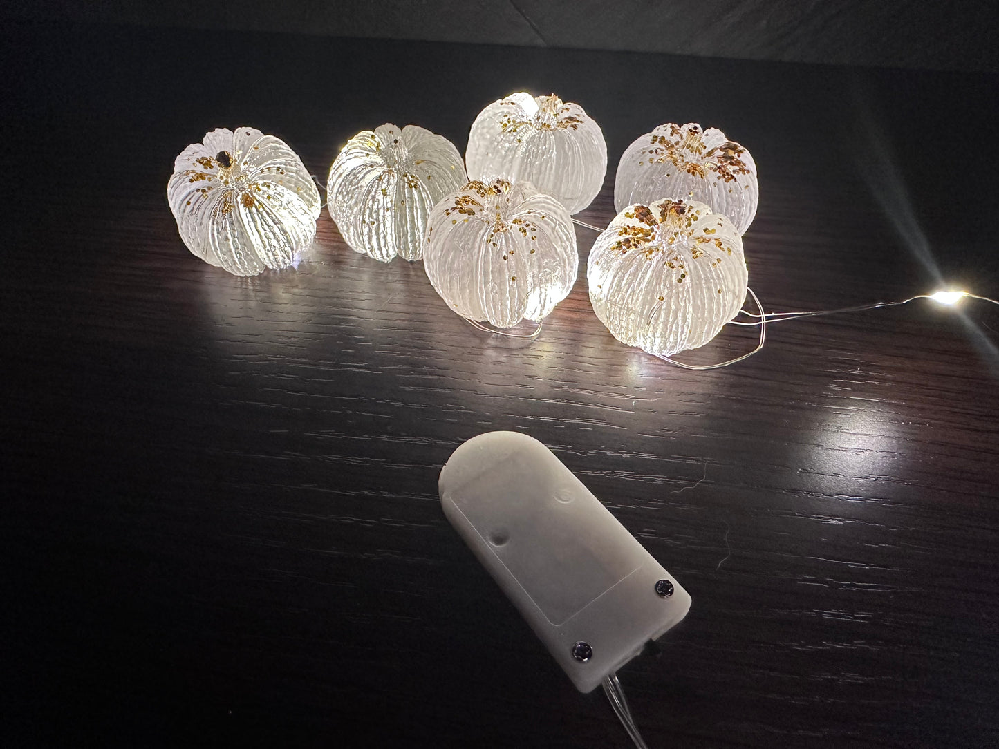 Pumpkin Resin String Lights