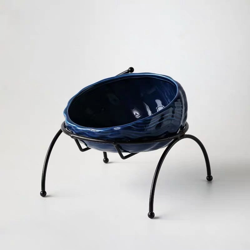 Pet Supplies Elevated Cat and Dog Bowls with Slant Design